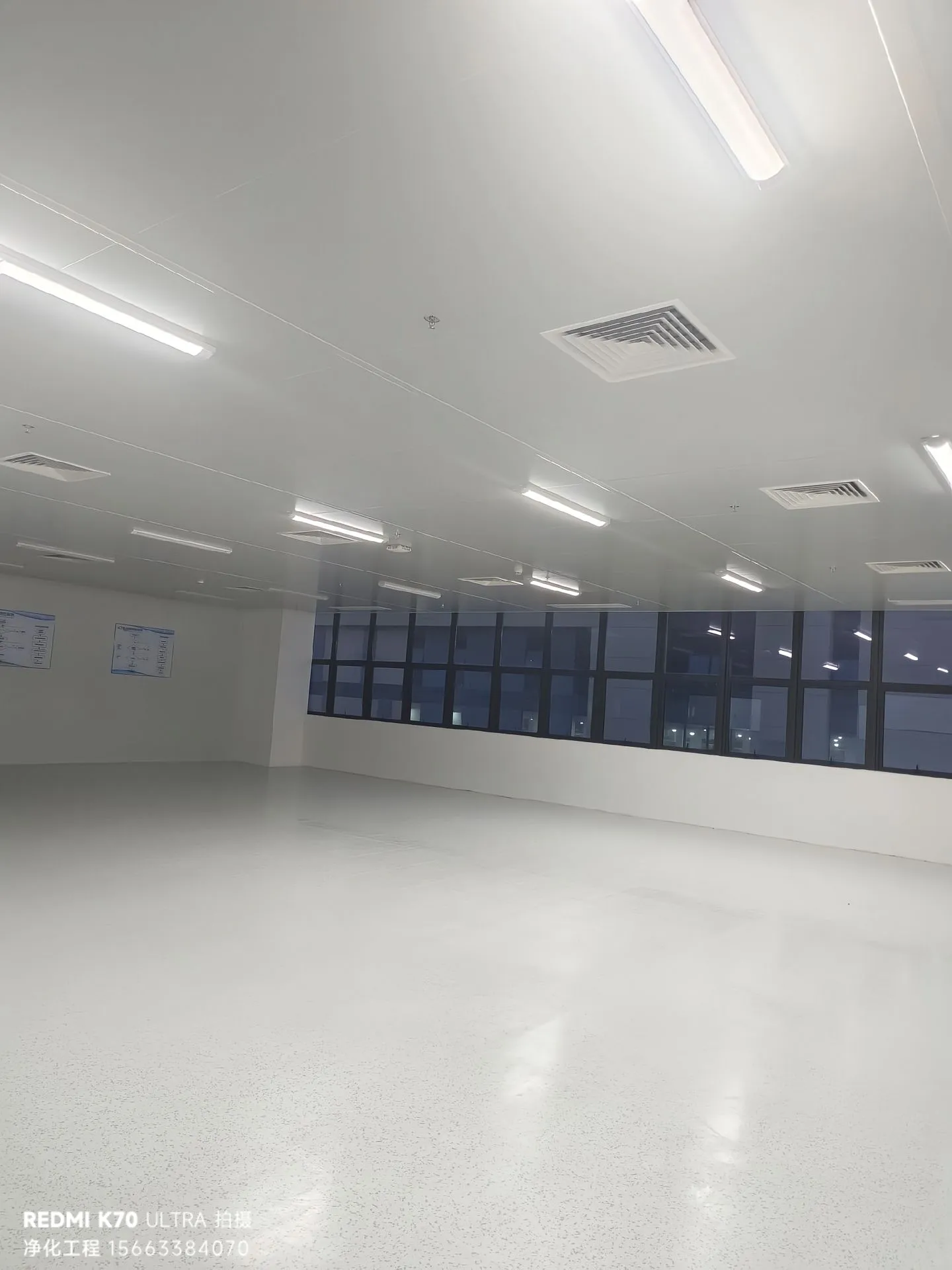 南京雨花经济开发区创彩光电 1700㎡ SMT 净化车间装修工程