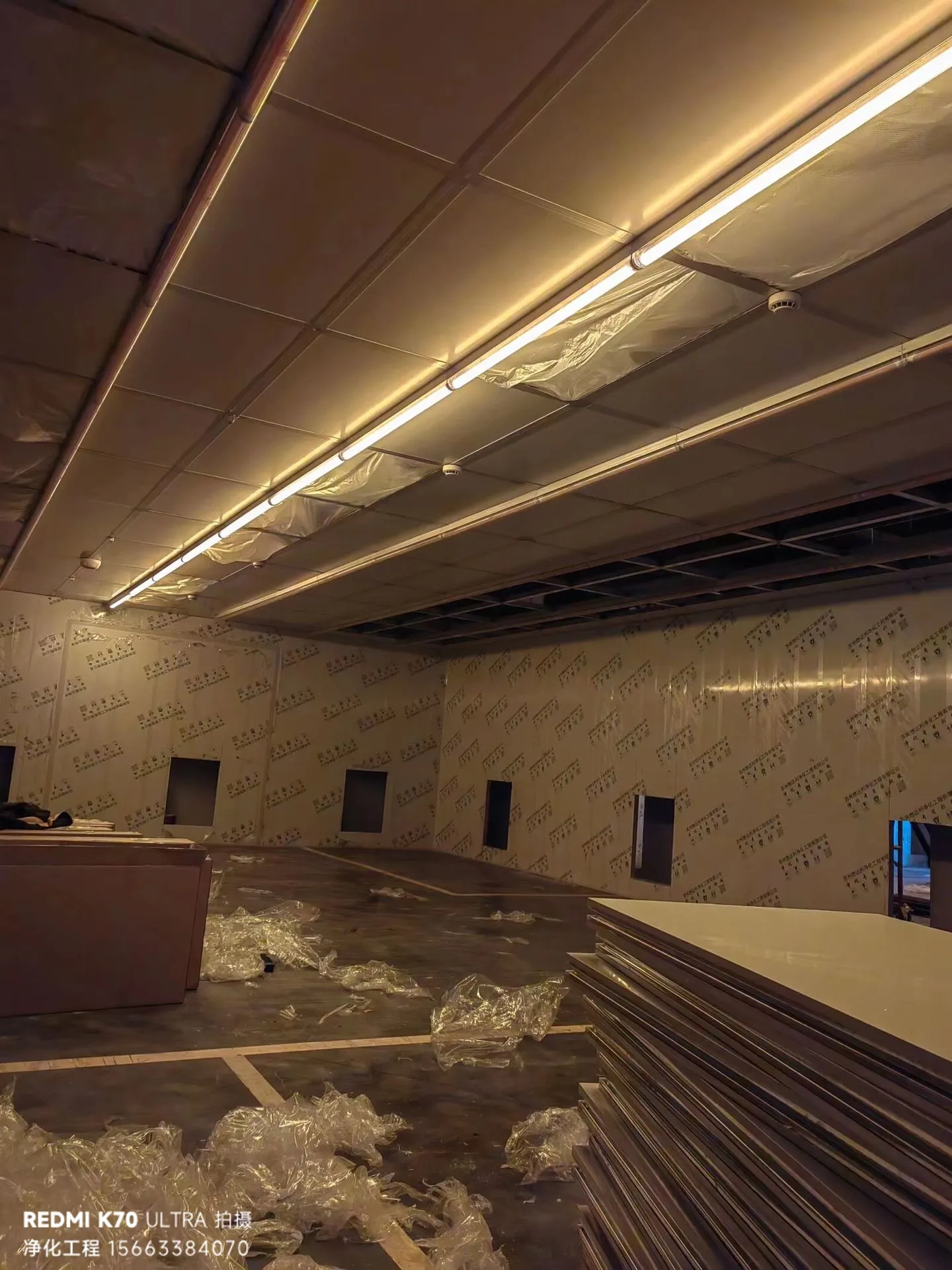 南京栖霞产业园光学技术 300㎡千级半导体黄光车间工程 - 南京净化工程-1