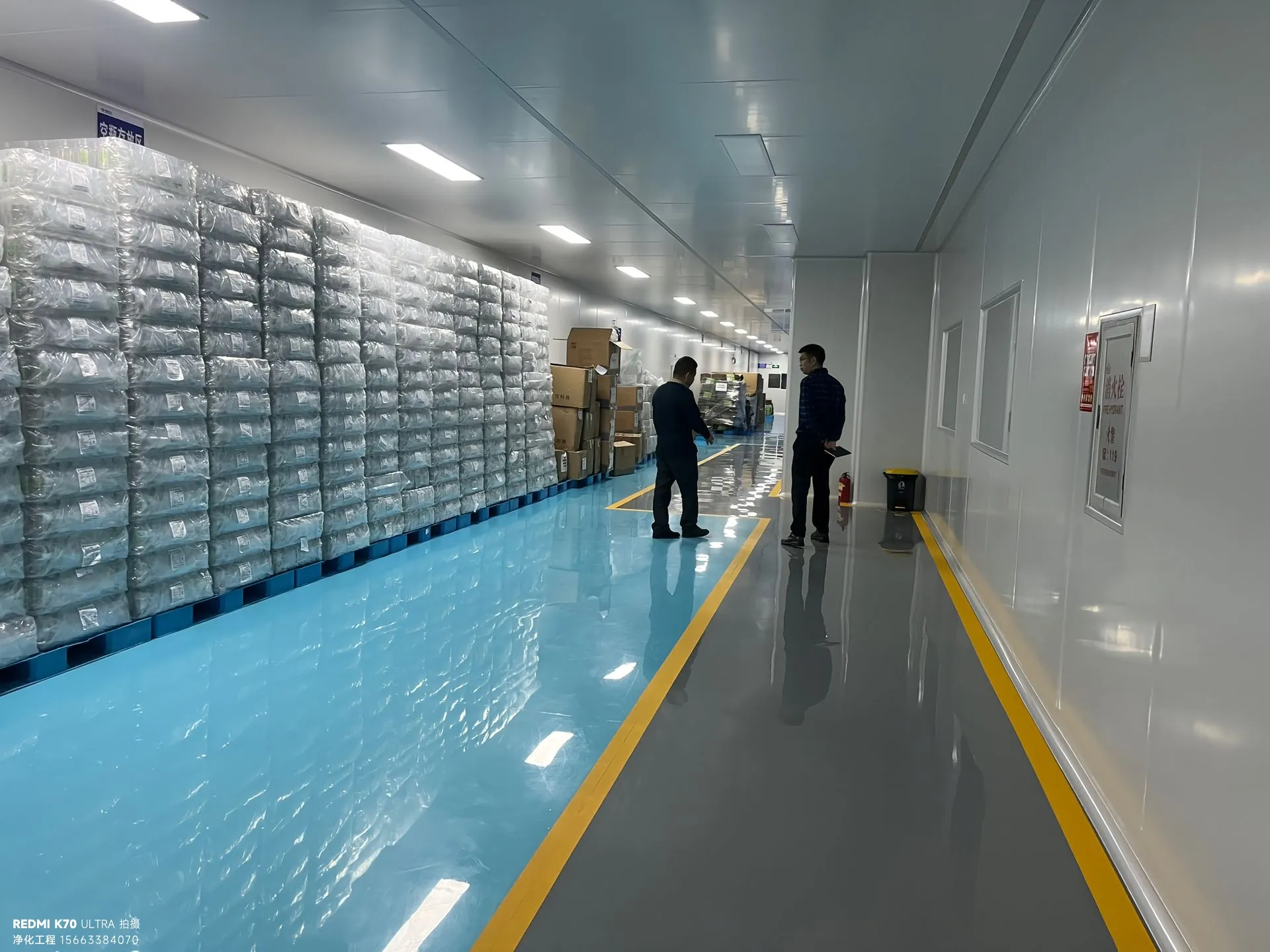 南京食品厂净化工程案例：2500㎡十万级洁净车间交付 - 南京净化工程-2