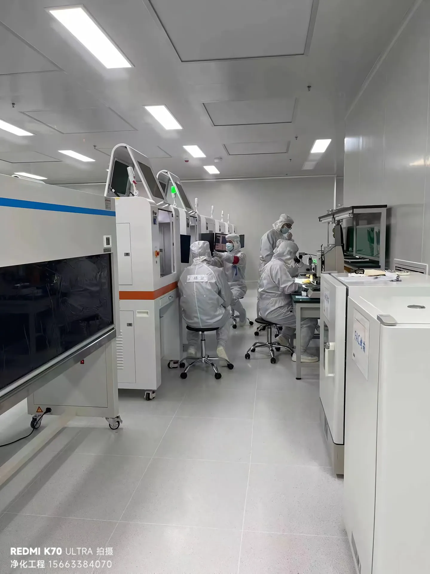 南京栖霞经开区芯越半导体 2000㎡Fab 封装测试无尘室装修工程