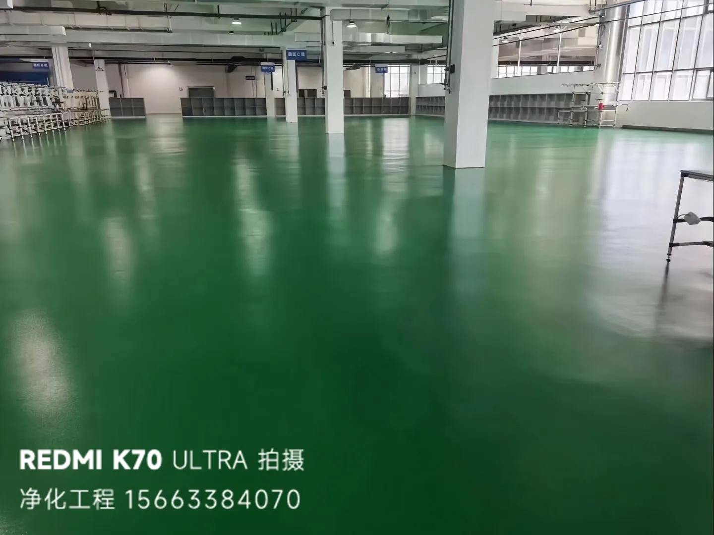 高光耐磨环氧自流平，与十万级净化系统完美集成