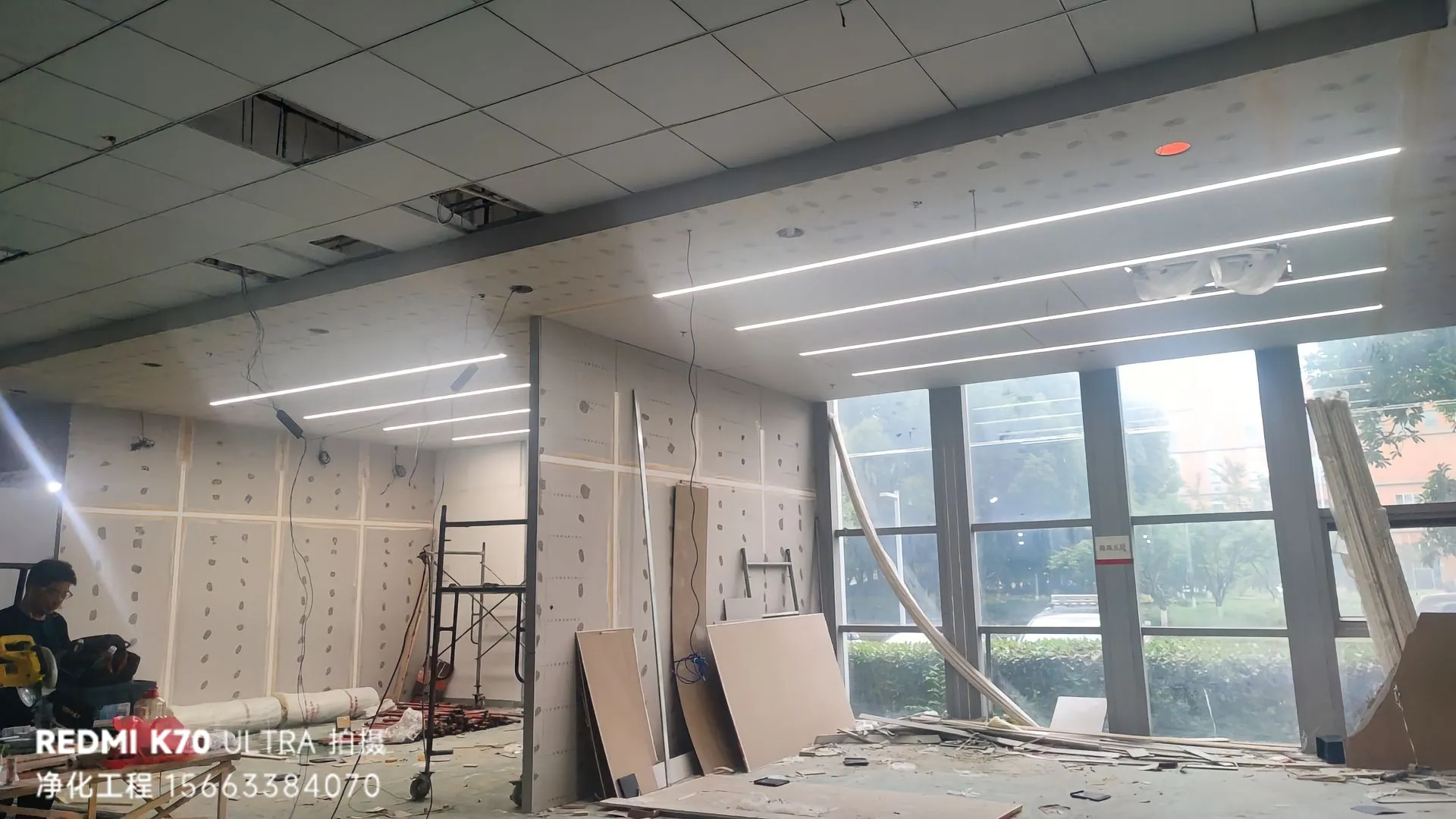 南京科睿智能—2500㎡十万级机器人无尘车间装修工程