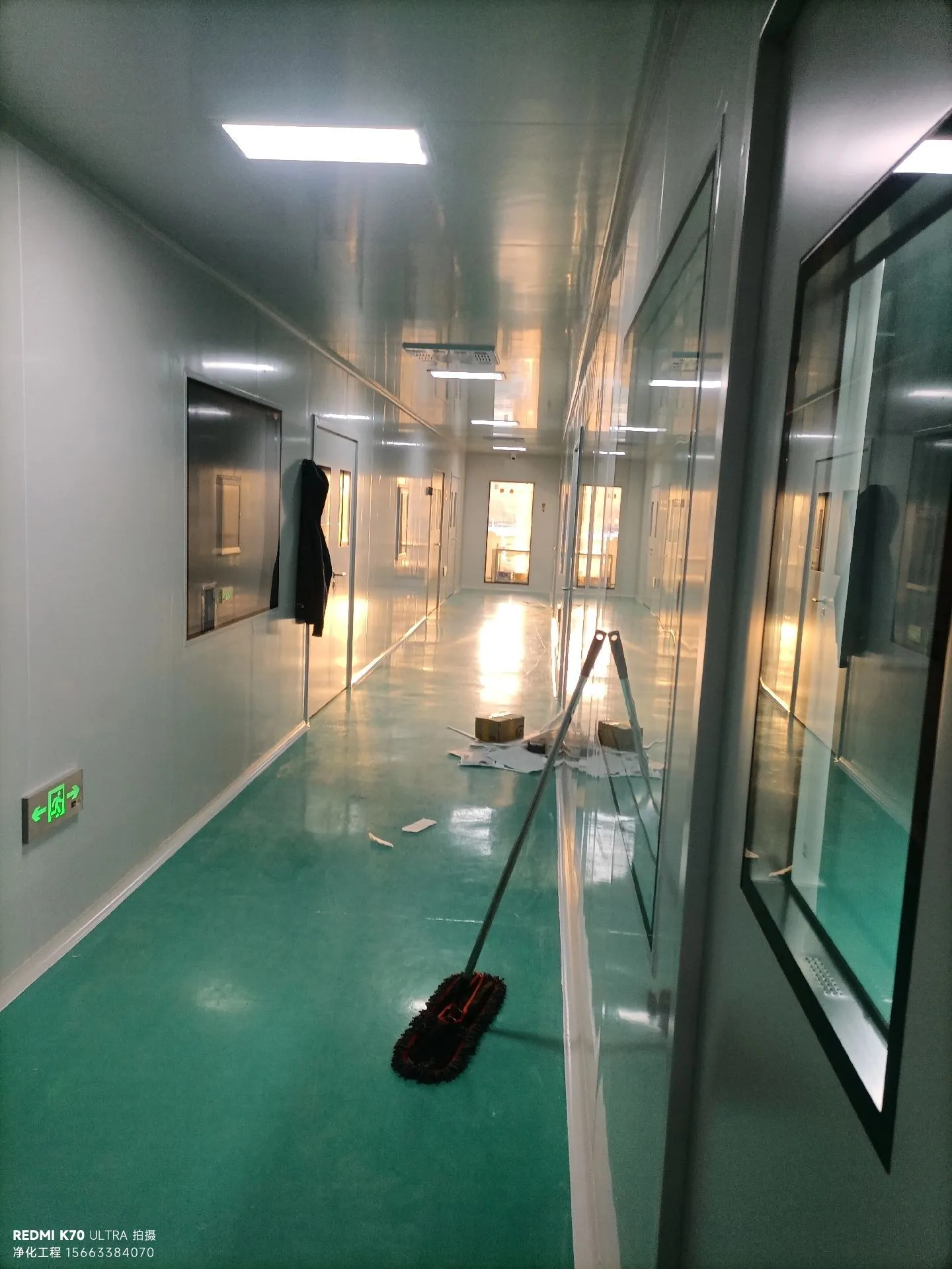 南京无尘车间三步验收流程示意图，展示分项验收、系统调试、第三方检测的核心检测项目与标准