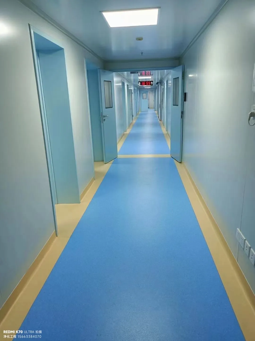 南京无尘车间中央空调净化系统流程图，标注初效、中效、高效三级过滤流程及南京本地参数标准