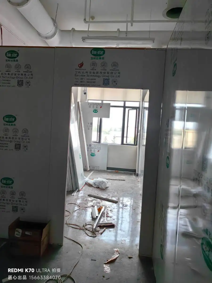 南京通信基站设备净化厂房建设-施工中